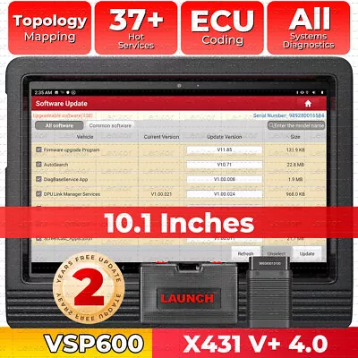 2024 LAUNCH X431 V+ 4.0 PRO Auto Diagnostic Bidirectional Scanner Tool FCA SGW • $849