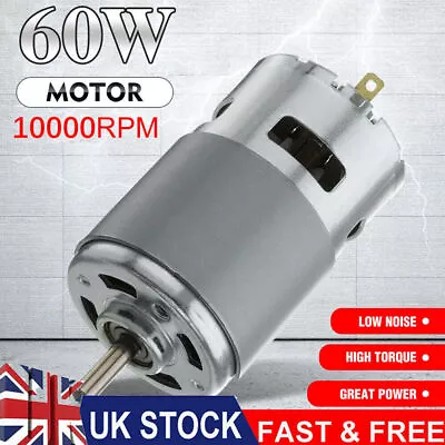 Large Torque High Power Motor 775 12V-24V DC 3500-10000RPM Low Noise UK • £7.60