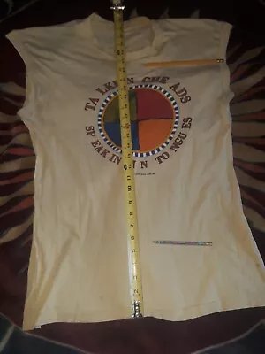 Vintage 1983 Talking Heads  Speaking In Tongues  Tour Sleeveless T-Shirt XL • $219.83