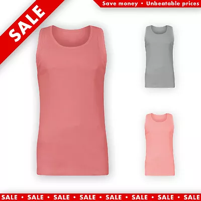 Men’s Ribbed Vest Sleeveless Tank Top | Casual Summer Fit • £3.99