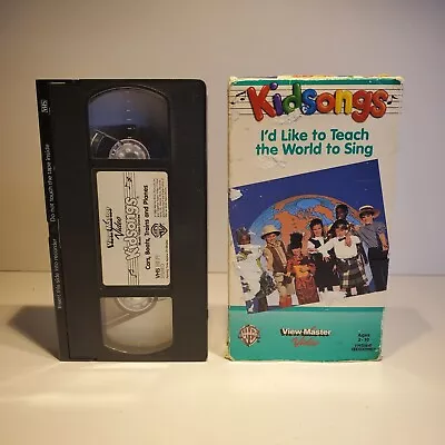 Kidsongs VHS View-master Video I’d Like To Teach The World To Sing W/ Lyric Book • $14.99