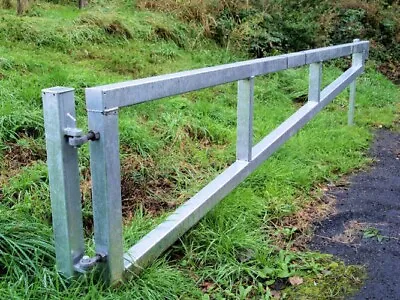 Barrier Gates Car Park Swing Gates Site Protection Galvanised Security Gate • £380