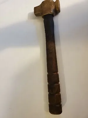 Vintage Lixie Brass Head Hammer Wood Handle USA  • $22.99