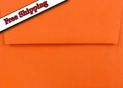 25 Boxed Pumpkin Orange A2 70lb Envelope For 4-1/8 X 5-1/2 Response Announcement • $10.34