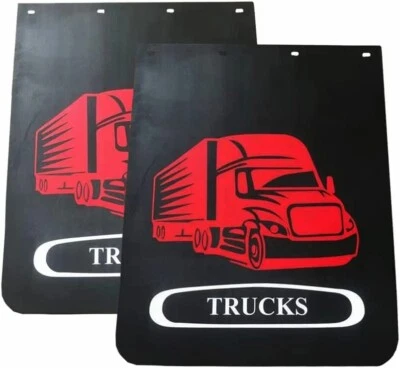 24  Mud Flaps For Semi-Truck Trailer Heavy-Duty Truck For Semi Truck Black Mud F • $57.99