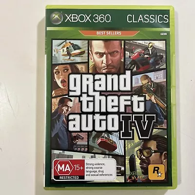 Grand Theft Auto IV 4 - Microsoft Xbox 360 Game - With Manual & Map • $13.99