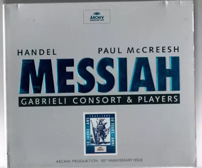 HANDEL MESSIAH Gabrieli Consort & Players -Paul McCreesh -50 Ann Issue 2 CD Set • £9