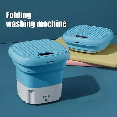 Foldable Ultrasonic Clothes Fruit Washer Machine With Drain Basket Camping E1B5 • $20.99