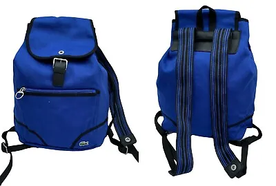 New Vintage LACOSTE M60 BACKPACK Medium Casual 3 Blue • £99.99