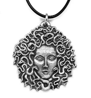 £6.90 • Buy Pewter Medusa Greek Gorgon Pendant Necklace
