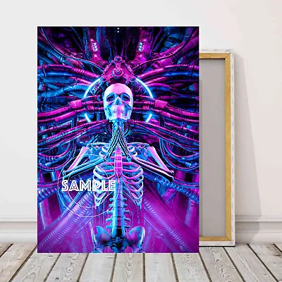 Cyberpunk Gaming Canvas Picture Fantasy Gaming Cyberpunk Wall Art Great Gifts #2 • £24.99
