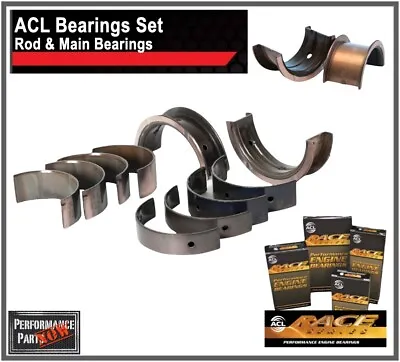 ACL Aluglide STD Main & Rod Bearings Honda D16Z6 D16Y8 D16 D16A SOHC 1.6L Civic • $47.99