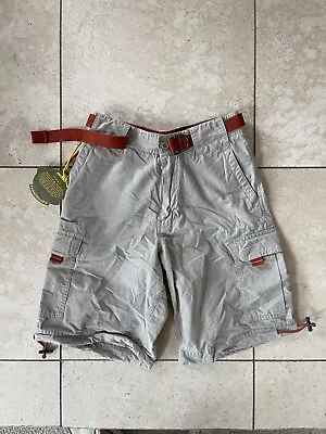 NWT Vintage Abercrombie Teen Boy’s Belted Cargo Shorts Size 12 Retail $39.50 • $18