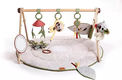 Luxe Wooden Baby Play Gym:Gymini - Music 0+ Months 20 Activities Premium Fabrics • £99.12