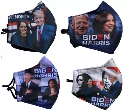 Joe Biden & Kamala Harris - Adjustable - Two Layer - Washable -  Face -Mask • $2.50