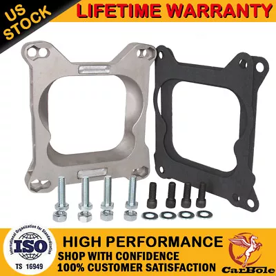 3/4  Plate Quadrajet 4 Barrel To Adapter Intake Manifold Carburetor Throttle Kit • $22.99