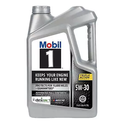 Mobil 1 Premium Motor Oil Advanced Full Synthetic Motor Oil 5W-30 - 5 Quart • $28.99
