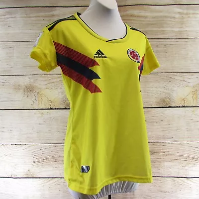 Adidas Yellow Columbia Soccer Jersey Size M World Cup 2018 Russia FIFA NEW • $39.84