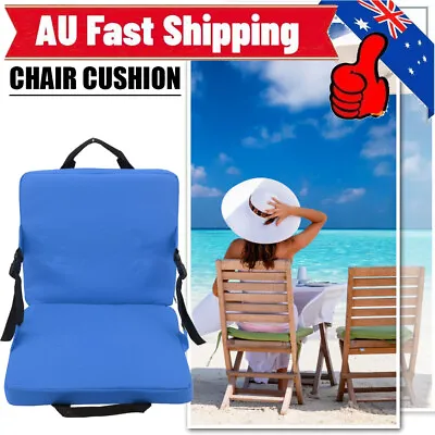 $22.88 • Buy Portable Foldable Cushion Chair Camping Beach Hiking Seat Pad Outdoor Backrest