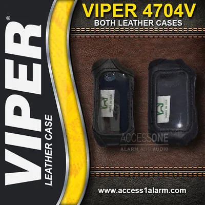 Viper 4704V Protective LEATHER Remote Control Cases For Both Remotes 7752V 7652V • $35.99