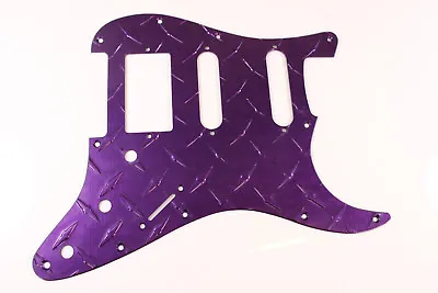 £66.07 • Buy Purple Aluminum Diamond Plate HSS Strat Pickguard Fits Fender Stratocaster 