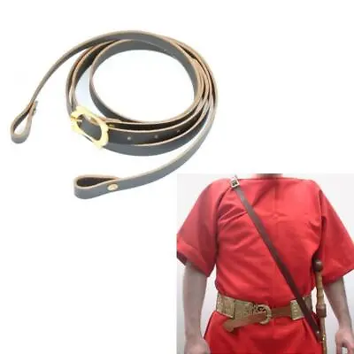 Roman Greek Brown Leather Sword Baldric Perfect For Costume Re-enactment & LARP • £30