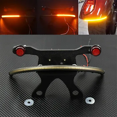 Amber Fender Tail Turn Signal Light Bar Tag Bracket Fit For Victory Vegas 03-17 • $23.74