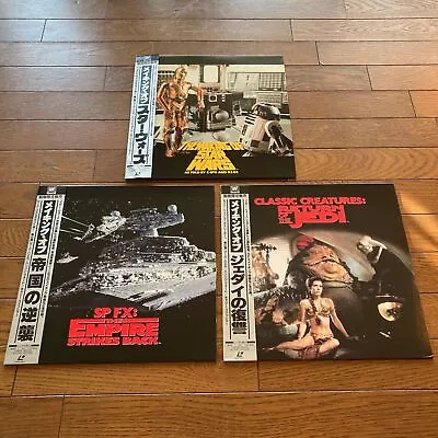 Making Of Star Wars Empire Strikes Back Return Of The Jedi Japan Laserdisc 3LDs • $658.44