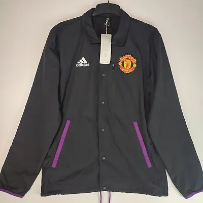 Manchester United 2021 - 2022 Adidas Trv Coach Jacket | Men's Small • £19.99