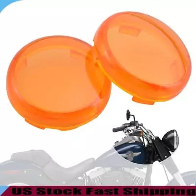 2x Motorcycle Amber Turn Signal Light Lens Cover For Harley Sportster 1200 XL • $10.30