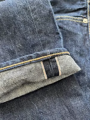 LEVI'S 511 Selvedge Jeans From 2015 W32 X  L32 (30/30) Dark Denim  - Zip Fly • £12.25