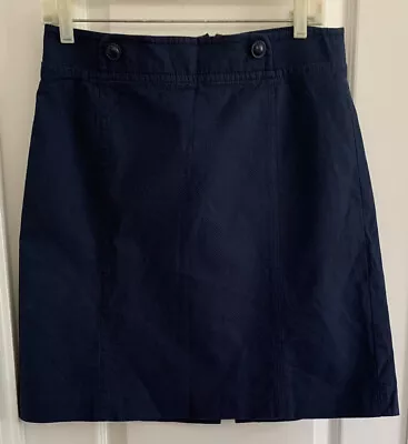 Talbot's Women's Nautical Navy Sailor A Line Skirt Size Petite 8 Lined • £16.62