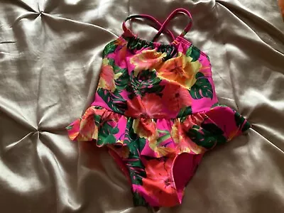 BNWT Matalan Baby Swimming Costume  Pink Floral Size 9-12 Months • £1.75