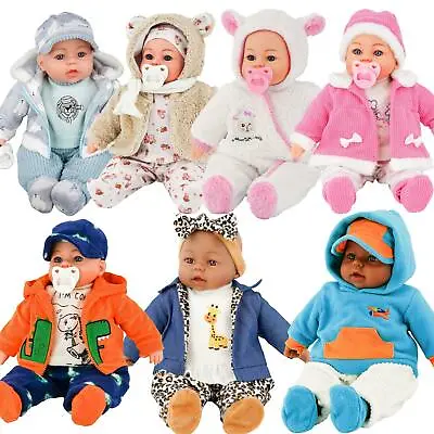 BiBi Doll 18  Large Soft Bodied Baby Doll Sounds Girls Boys Toy Or 2 Cloth Sets • £17.59