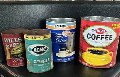 Vintage Coffee Tin Can Lot • $15