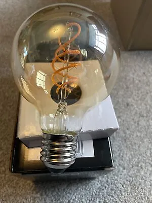 CROWN LED Edison Light Bulb E27 Socket Dimmable 4W 2200K Warm White (D89)     • £10
