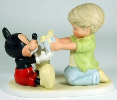 You're A Gift To Me Figurine Disney And Me Boy With Mickey Mouse 4004003 • $37.50