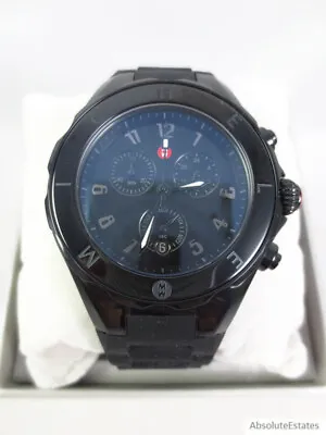 NEW Michele Jelly Bean Tahitian Black Watch MWW12F000104 NWT + Box • $227.49