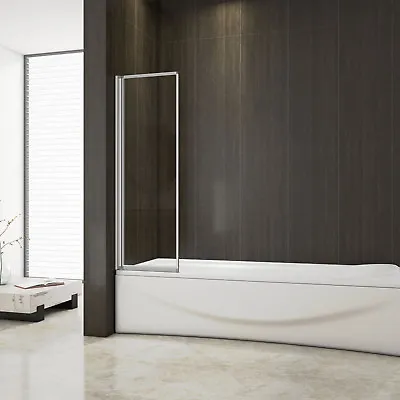 £75 • Buy 1/2/4/5 Fold Over Bath Folding Shower Screen Electrophoresis White Glass Panel
