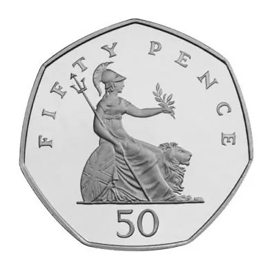 Rare 50p Fifty Pence English Coins Britannia 1997- 2008 Britannia 50p Circulated • £2.59