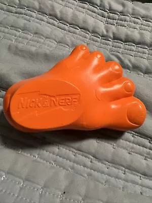 Vintage 1996 Nick & Nerf Nickelodeon Foam Foot Bright Orange Squishy • $85