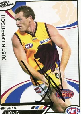$7.50 • Buy AFL Select 2006 Supreme #23 Brisbane Justin Leppitsch Autographed Card