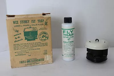Vintage Wee Stinky Fly Trap 1 Quart Unused With Original Box Fits 1 Quart Jar • $40