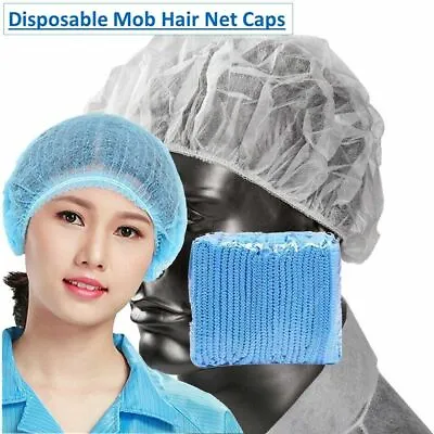 2000 Disposable Hair Nets Mob Caps Head Beard Cover Mob Cap Hair Net Non Woven • £58.99