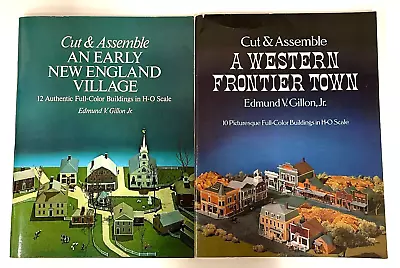 Cut And Assemble: An Early New England Village & A Western Frontier Town • $12