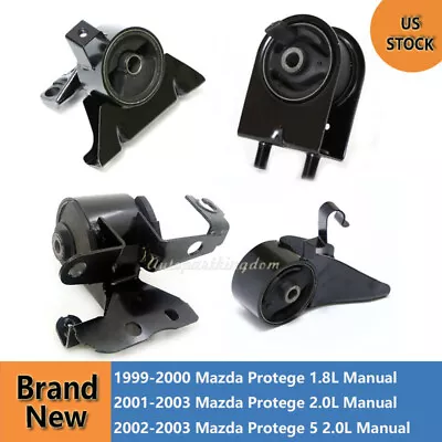 Motor & Trans. Mount 4PCS For 99-03 Mazda Protege Protege5 1.8L 2.0L Fits Manual • $53.60