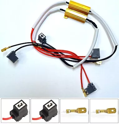 Wire LED Resistor Canceler Error Decoder H3C 64146BC Fog Light Bulb Flicker Fix • $15.20