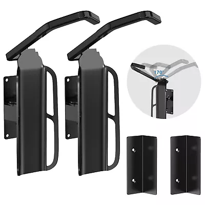 Swivel Bike Rack Garage With Tire Tray 5 Angle Choosable Swing Bicycle Hangers • $16.99