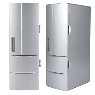 $50.91 • Buy Compact Mini USB Fridge Freezer Cans Drink Beer Cooler Warmer Travel Car Offi BT