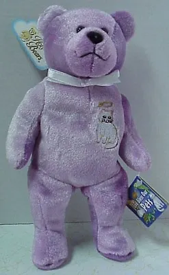 Holy Bear 9  Size In Purple Color With  Cat  Theme & Cat On Chest Bible Tag    D • £3.89